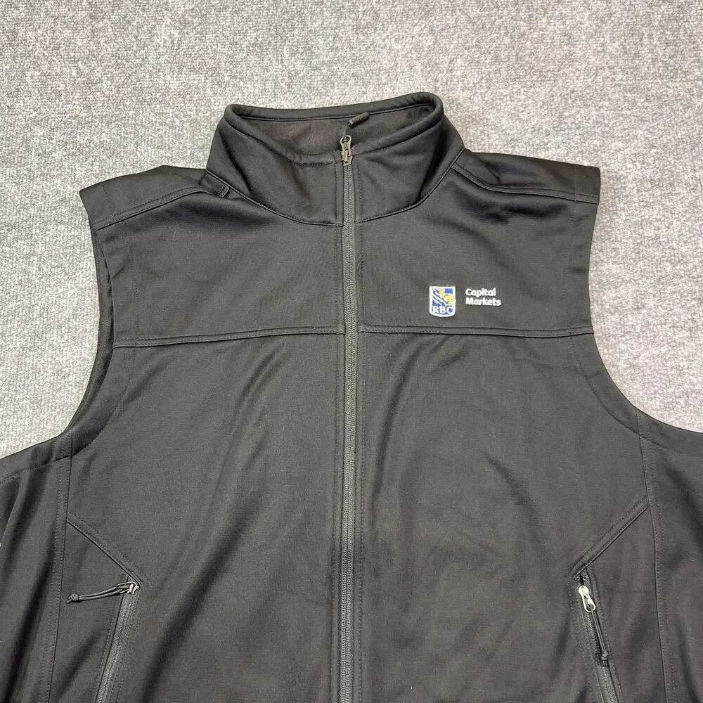 The North Face Vest Mens XL Black Windwall Full Zip RBC Capital Markets